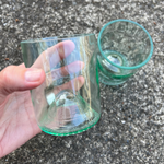 Recycled Wine Bottle Candle Drinking Glasses - SET OF 2